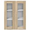 vidaXL Armoire suspendue avec stockage Ch&ecirc;ne Sonoma 60 x 31 x 80 cm