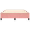 vidaXL Cadre de lit sans matelas rose 140x190 cm velours