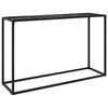 vidaXL Table console Noir 120x35x75 cm Verre tremp&eacute;