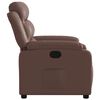 vidaXL Fauteuil inclinable Marron Similicuir