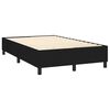 vidaXL Sommier &agrave; lattes de lit et matelas et LED Noir 120x200 cm Tissu
