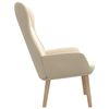 vidaXL Chaise de relaxation Crème Tissu
