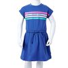 Robe pour enfants avec cordon de serrage bleu cobalt 92
