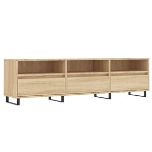 vidaXL Meuble TV ch&ecirc;ne sonoma 150x30x44,5 cm bois d'ing&eacute;nierie