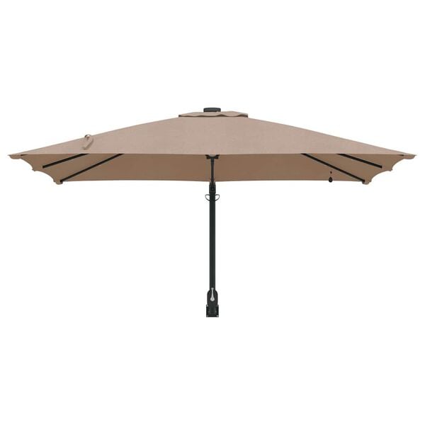 vidaXL Parasol de jardin Taupe 248,5 x 247,5 x 160 cm