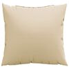 vidaXL Coussins de canap&eacute; lot de 4 beige 60x60 cm tissu