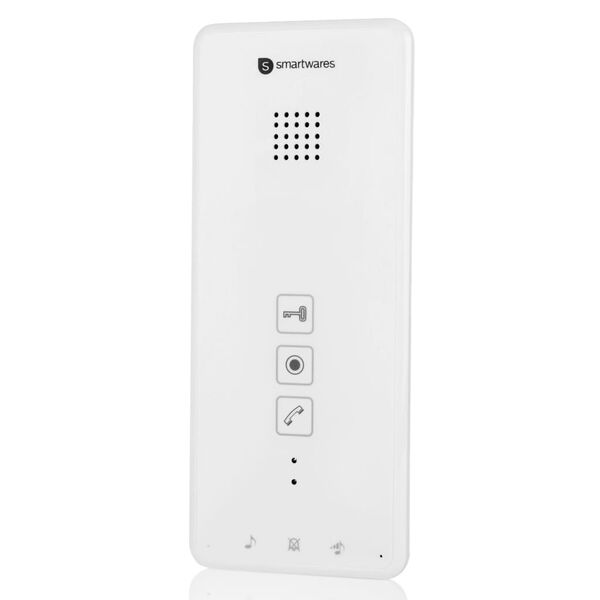 Smartwares Syst&egrave;me d'interphone audio d'extension 20,5x8,6x2,1cm Blanc