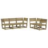 vidaXL Salon de jardin 5 pcs bois de pin impr&eacute;gn&eacute;