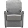 vidaXL Fauteuil de massage Gris clair Tissu