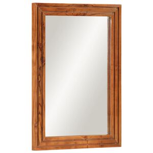 vidaXL Miroir salle de bain 50x70 cm bois massif d'acacia et verre