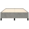 vidaXL Cadre de lit sans matelas gris clair 120x190 cm velours