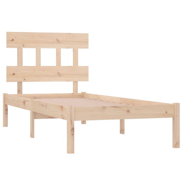 vidaXL Cadre de lit sans matelas 90x190 cm bois massif