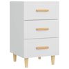 vidaXL Table de chevet blanc 40x40x66 cm bois d'ing&eacute;nierie