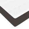 vidaXL Cadre de lit avec matelas Marron fonc&eacute; 180 x 200 cm tissu