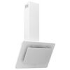 vidaXL Hotte murale 60 cm Acier inoxydable et verre tremp&eacute; Blanc