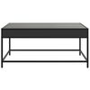 vidaXL Table basse avec LED infini noir 90x50x41 cm
