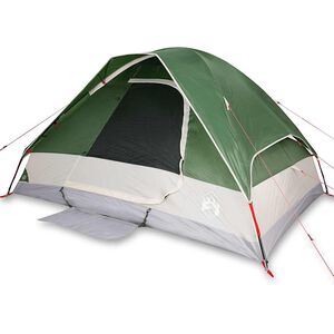 vidaXL Tente de camping &agrave; d&ocirc;me 4 personnes vert imperm&eacute;able