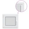vidaXL Couleur int&eacute;rieure de la fen&ecirc;tre de sous-sol blanche RISOR