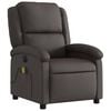 vidaXL Fauteuil de massage inclinable électrique marron foncé