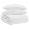 vidaXL Ensemble de Duvet avec oreiller 3 pc Blanc Plume de canard