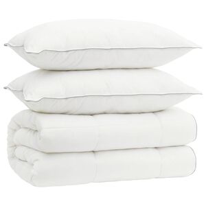 vidaXL Ensemble de couette et d'oreiller 3 pc 200x200 cm 4 saisons