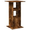 vidaXL Table de bar avec rangement chêne fumé bois d’ingénierie