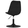 vidaXL Chaises pivotantes &agrave; manger lot de 6 Noir Velours