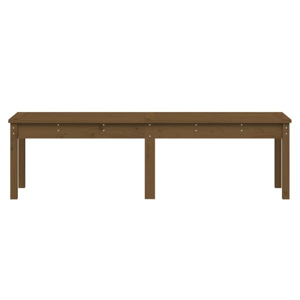 vidaXL Banc de jardin à 2 places marron miel 159,5x44x45cm bois de pin