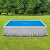 Intex Couverture solaire de piscine bleu 378x186 cm poly&eacute;thyl&egrave;ne