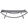 vidaXL Lit de jardin Gris 200x90 cm Acier