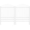 vidaXL Cl&ocirc;ture de jardin WOERDEN 2 pc 170 x 225 cm Blanc