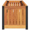 vidaXL Jardini&egrave;re 110x30x27,5 cm bois massif d'acacia et acier