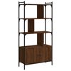 vidaXL Biblioth&egrave;que avec portes ch&ecirc;ne marron 76,5x30x154,5 cm
