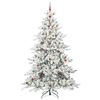 vidaXL Sapin de No&euml;l Artificiel &agrave; Branches Articul&eacute;es Blanc 240 cm