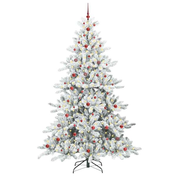 vidaXL Sapin de No&euml;l Artificiel &agrave; Branches Articul&eacute;es Blanc 240 cm