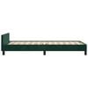 vidaXL Cadre de lit sans matelas vert fonc&eacute; 100x200 cm velours