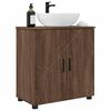 vidaXL Cabinet de salle de bain avec porte Ch&ecirc;ne brun 61 x 35 x 64 cm