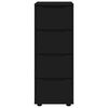 vidaXL Armoire de rangement Noir 40 x 48 x 105 cm Bois d'ingénierie