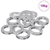 vidaXL Rondelle ressort 15929 pcs Blanc Fer