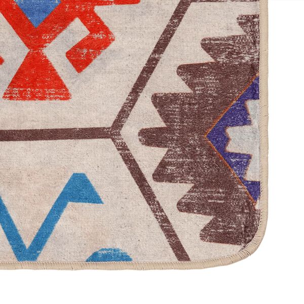 vidaXL Tapis lavable multicolore 120x180 cm antid&eacute;rapant