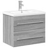 vidaXL Armoire lavabo de salle de bain avec bassin int&eacute;gr&eacute; sonoma gris