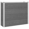 vidaXL Jardini&egrave;re sur&eacute;lev&eacute;e Gris 100 x 30 x 22 cm WPC et Aluminium