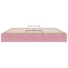 VidaXL Cadre de lit ottoman sans matelas rose 160x200 cm velours