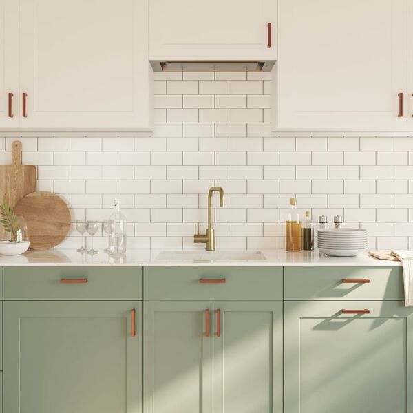 vidaXL Poign&eacute;es d'armoire 20 pcs bronze 96 mm acier inoxydable