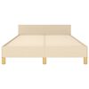 vidaXL Cadre de lit sans matelas cr&egrave;me 120x190 cm tissu