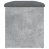 vidaXL Banc de rangement gris b&eacute;ton 82x42x45 cm bois d'ing&eacute;nierie