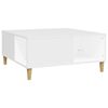 vidaXL Table basse blanc 80x80x36,5 cm bois d'ing&eacute;nierie