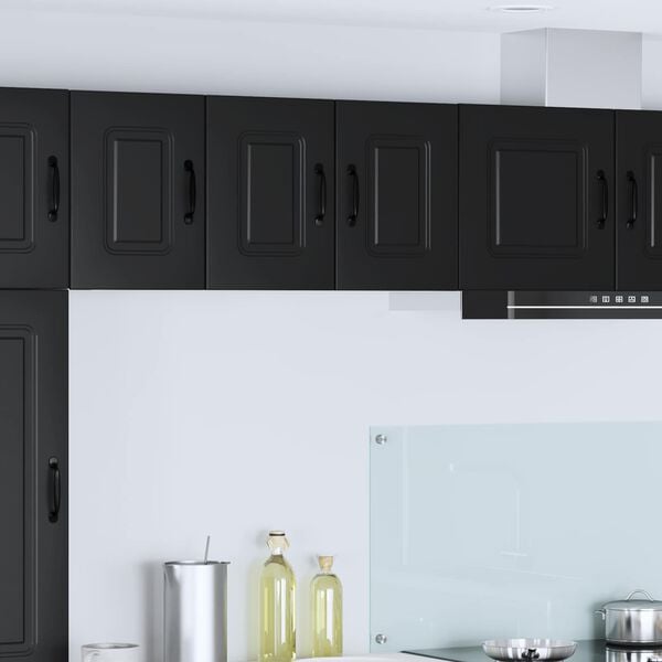 vidaXL Armoire de cuisine Kalmar 2 pcs Noir 30 x 31 x 40 cm