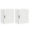 vidaXL Armoires murales de cuisine 2 pcs Porto blanc bois d'ing&eacute;nierie