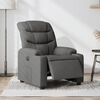 vidaXL Fauteuil inclinable électrique Gris foncé Tissu